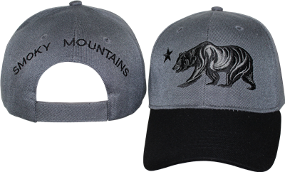 SMOKY MOUNTAINS BEAR GREY CAP