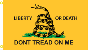 Liberty Or Death Don't Tread On Me 12''X18'' Stick Flags - Rough Tex® 68D Nylon