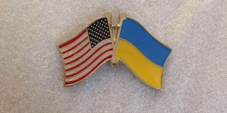 USA Ukraine Friendship American Lapel Pin