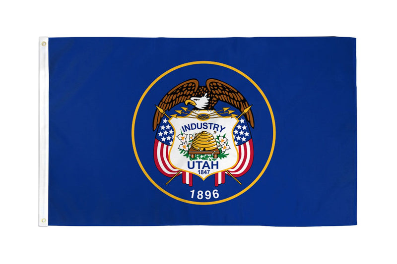 Utah 3'X5' State Flag ROUGH TEX® 68D Nylon