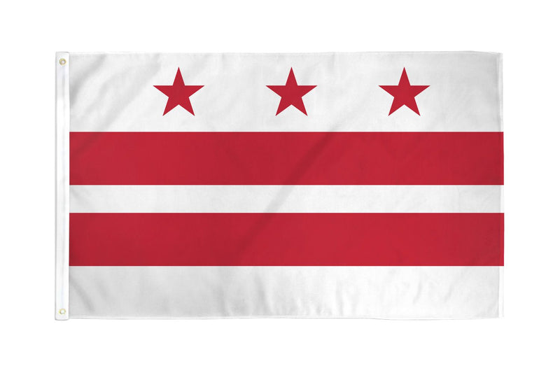 Washington DC 12"x18" State Flag (With Grommets) ROUGH TEX® 68D Nylon