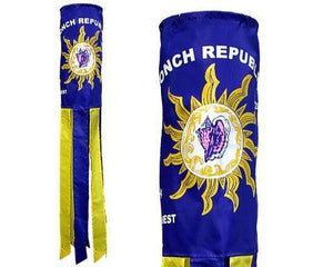 CONCH REPUBLIC EMBROIDERED BLUE Flag Wind Sock