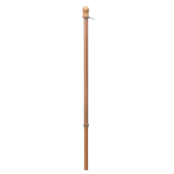 Wood Flagpole 5'x1